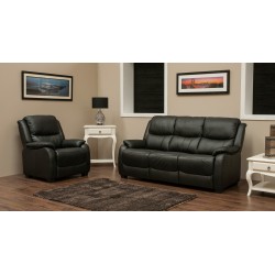 PARKER HALF LEATHER 2 SEATER FIXED